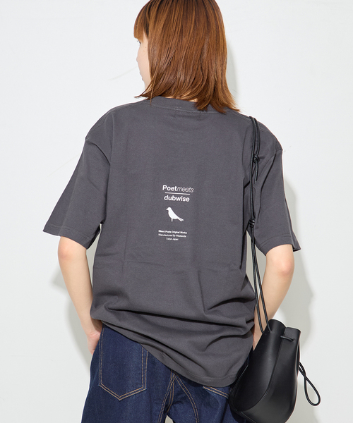journal standard L'essage（ジャーナルスタンダードレサージュ）の「POETMEETS DUBWISE HOPE Tシャツ（Tシャツ/カットソー・レディース・ブラック/ネイビー/ホワイト・FREE）」の7枚目の写真