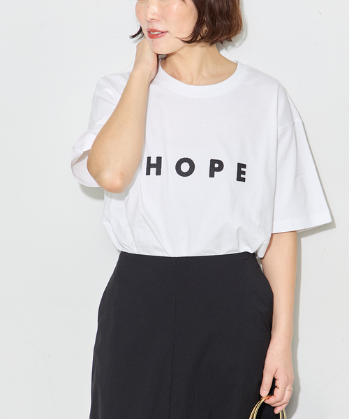 journal standard L'essage（ジャーナルスタンダードレサージュ）の「POETMEETS DUBWISE HOPE Tシャツ（Tシャツ/カットソー・レディース・ブラック/ネイビー/ホワイト・FREE）」の11枚目の写真