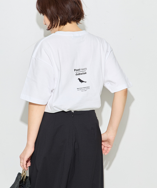 journal standard L'essage（ジャーナルスタンダードレサージュ）の「POETMEETS DUBWISE HOPE Tシャツ（Tシャツ/カットソー・レディース・ブラック/ネイビー/ホワイト・FREE）」の12枚目の写真