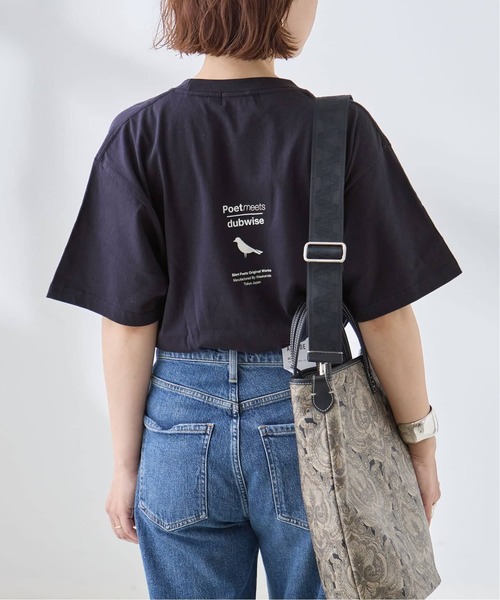 journal standard L'essage(ジャーナルスタンダードレサージュ)の「POETMEETS DUBWISE HOPE Tシャツ(Tシャツ/カットソー・レディース・ブラック/ネイビー/ホワイト・FREE)」の13枚目の写真