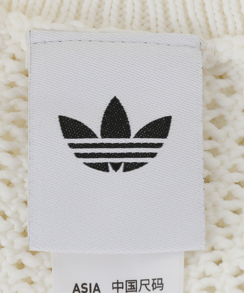 adidas Originals（アディダスオリジナルス）の「adidas originals / アディダス オリジナルス W KNITTED CROCHET FIREBIRD TRACK TOP（ブルゾン・レディース・アイボリー/ブラウン・MEDIUM）」の9枚目の写真