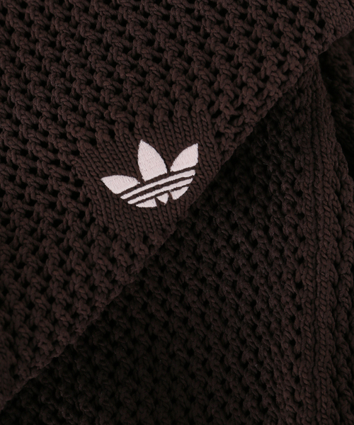 adidas Originals（アディダスオリジナルス）の「adidas originals / アディダス オリジナルス W KNITTED CROCHET FIREBIRD TRACK TOP（ブルゾン・レディース・アイボリー/ブラウン・MEDIUM）」の13枚目の写真