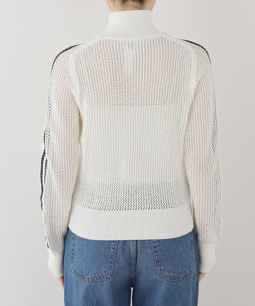 adidas Originals（アディダスオリジナルス）の「adidas originals / アディダス オリジナルス W KNITTED CROCHET FIREBIRD TRACK TOP（ブルゾン・レディース・アイボリー/ブラウン・MEDIUM）」の16枚目の写真