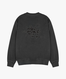 GEECOON（ジークーン）の「タイガーJK ブラーフィグメントダイングスウェットシャツ GJK258-113 チャコール（スウェット）」