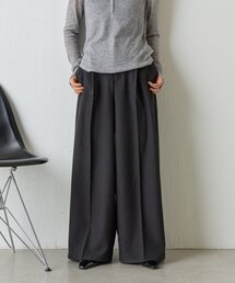 【ウエスト調節可能】美シルエットスラックス