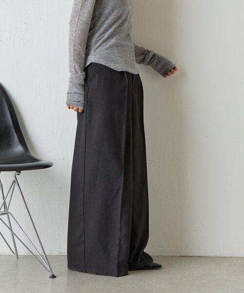 goocy(グーシー)の「【ウエスト調節可能】美シルエットスラックス(その他パンツ・レディース・ブラック/グレー/ブラウン・PM/MEDIUM/SMALL)」の8枚目の写真