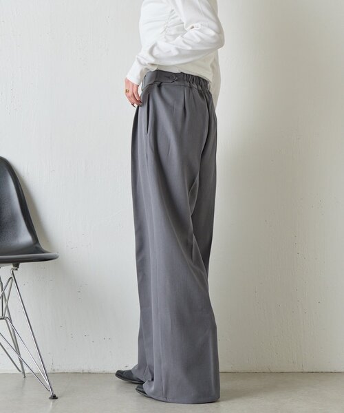 goocy(グーシー)の「【ウエスト調節可能】美シルエットスラックス(その他パンツ・レディース・ブラック/グレー/ブラウン・PM/MEDIUM/SMALL)」の14枚目の写真