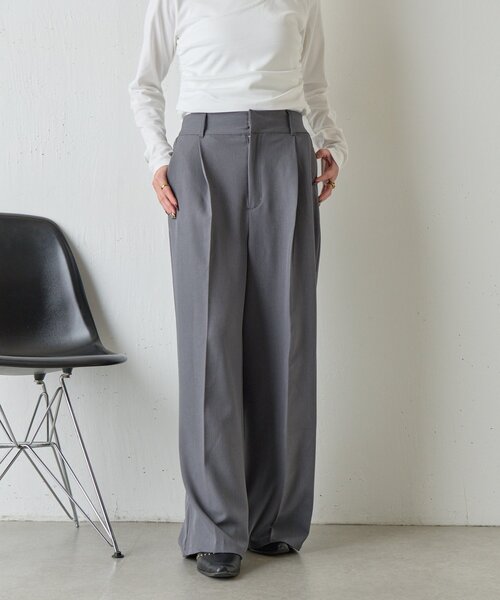 goocy(グーシー)の「【ウエスト調節可能】美シルエットスラックス(その他パンツ・レディース・ブラック/グレー/ブラウン・PM/MEDIUM/SMALL)」の15枚目の写真