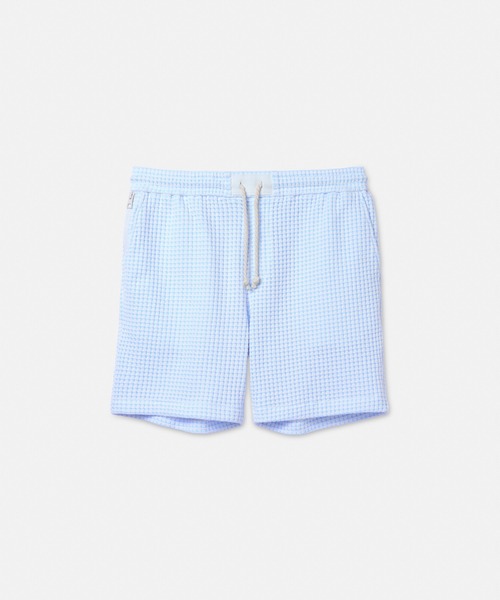 SEAGREEN（シーグリーン）の「SEAGREEN(シーグリーン) BIG WAFFLE SHORTS（その他パンツ・メンズ・サックスブルー/ブラック/ブラウン/イエロー/ロイヤルブルー/ネイビー・2/3/1）」の4枚目の写真