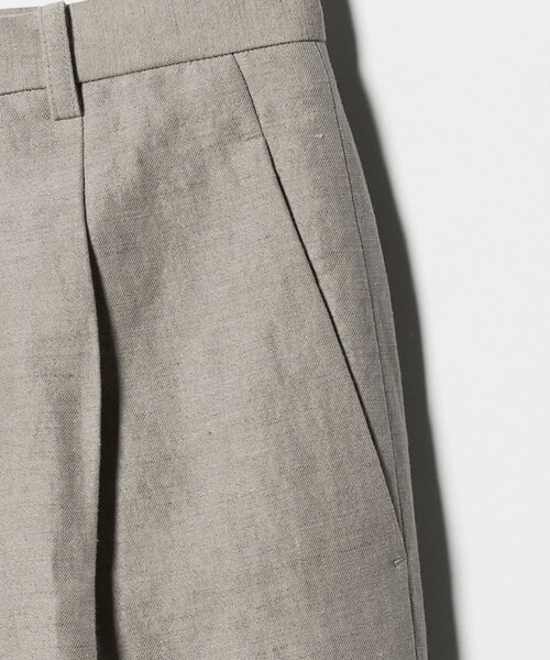6（ロク）の「＜6(ROKU)＞麻ブレンド ハーフパンツ（その他パンツ・レディース・ベージュ/ブラック・38/36）」の8枚目の写真