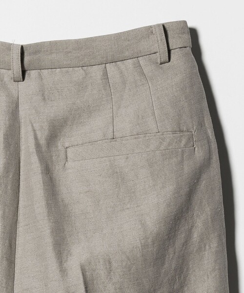 6（ロク）の「＜6(ROKU)＞麻ブレンド ハーフパンツ（その他パンツ・レディース・ベージュ/ブラック・38/36）」の9枚目の写真