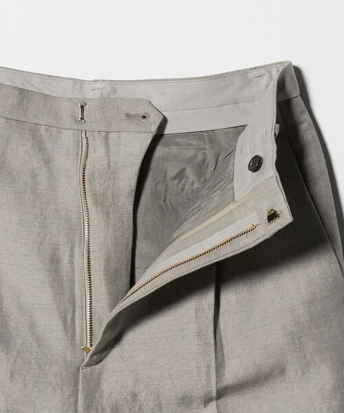 6（ロク）の「＜6(ROKU)＞麻ブレンド ハーフパンツ（その他パンツ・レディース・ベージュ/ブラック・38/36）」の10枚目の写真