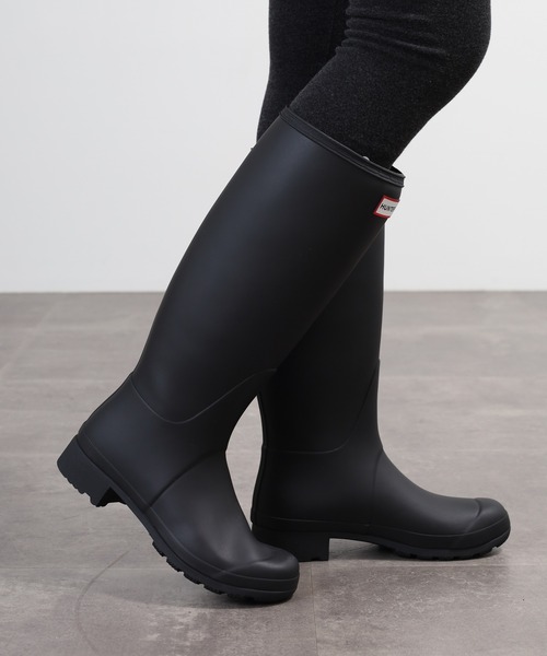 HUNTER(ハンター)の「HUNTER ユニセックス エッセンシャル トール ブーツ(レインシューズ・レディース・ブラック・25cm/23cm/24cm)」の3枚目の写真