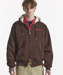 LONELY/LOVELY HOODIE ZIP-UP BLUE（パーカー）｜NOHANT（ノアン）の
