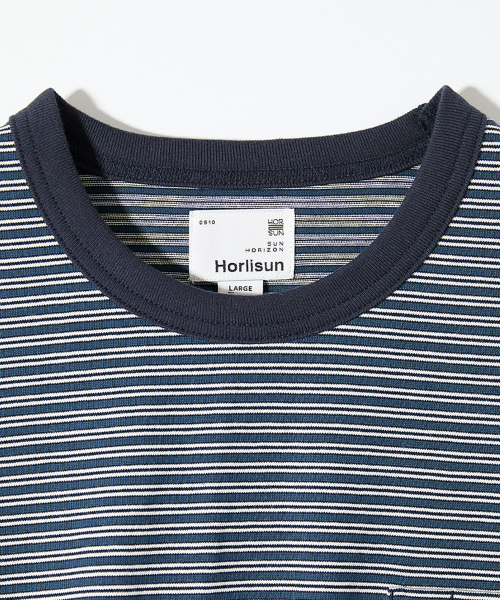 HORLISUN(ホーリーサン)の「Powell Long Sleeve Stripe T-shirt Evergreen(Tシャツ/カットソー・メンズ・その他・SMALL/MEDIUM/LARGE)」の3枚目の写真