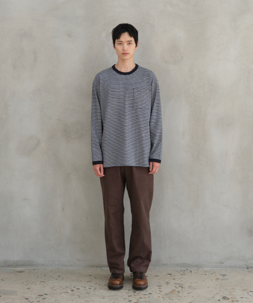 HORLISUN(ホーリーサン)の「Powell Long Sleeve Stripe T-shirt Evergreen(Tシャツ/カットソー・メンズ・その他・SMALL/MEDIUM/LARGE)」の6枚目の写真