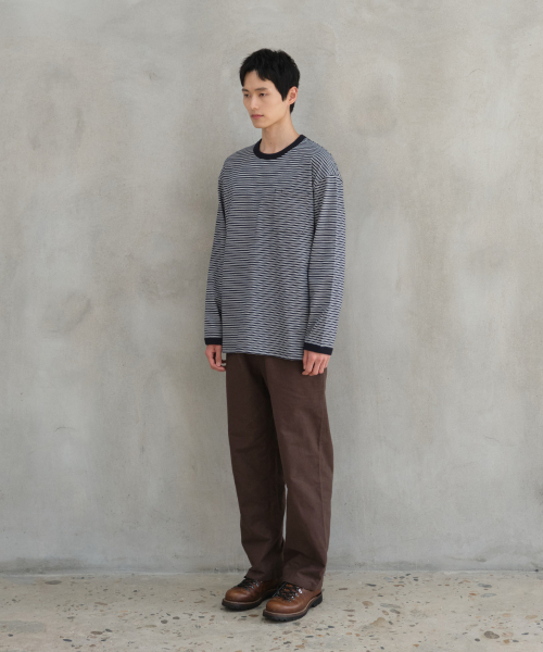 HORLISUN(ホーリーサン)の「Powell Long Sleeve Stripe T-shirt Evergreen(Tシャツ/カットソー・メンズ・その他・SMALL/MEDIUM/LARGE)」の7枚目の写真