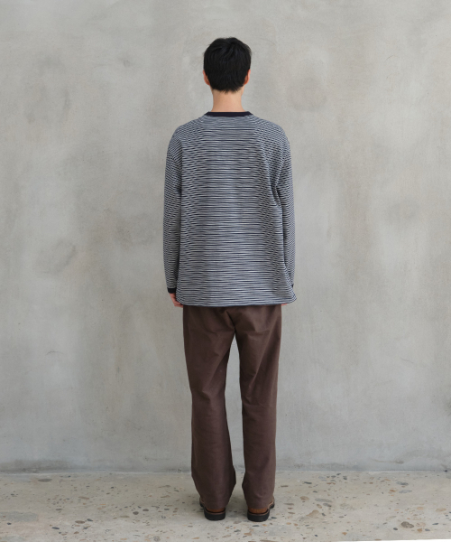 HORLISUN(ホーリーサン)の「Powell Long Sleeve Stripe T-shirt Evergreen(Tシャツ/カットソー・メンズ・その他・SMALL/MEDIUM/LARGE)」の8枚目の写真