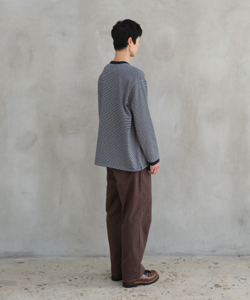 HORLISUN(ホーリーサン)の「Powell Long Sleeve Stripe T-shirt Evergreen(Tシャツ/カットソー・メンズ・その他・SMALL/MEDIUM/LARGE)」の9枚目の写真