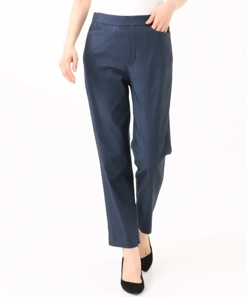 MK MICHEL KLEIN（エムケーミッシェルクラン）の「[洗える]ハイストレッチ細身シルエットパンツ（スラックス・レディース・ネイビー/ブラック・38）」の21枚目の写真