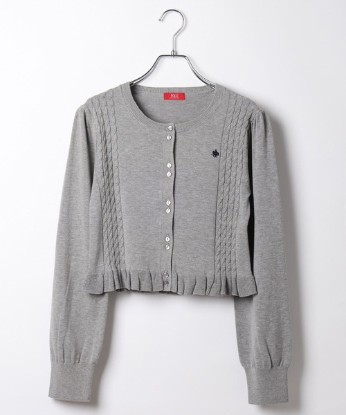 POLO BCS(ポロ ビーシーエス)の「【POLO BCS(ポロ・ビーシーエス)】ケーブルフリルカーディガン 666080(カーディガン/ボレロ・レディース・ネイビー/グレー/アイボリー・FREE)」の21枚目の写真
