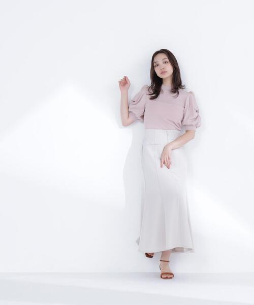NATURAL BEAUTY BASIC(ナチュラルビューティーベーシック)の「【PS/低身長サイズ】フロントジップマーメイドスカート(スカート・レディース・ベージュ/ブラウン・P/S/MEDIUM)」の7枚目の写真