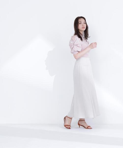 NATURAL BEAUTY BASIC(ナチュラルビューティーベーシック)の「【PS/低身長サイズ】フロントジップマーメイドスカート(スカート・レディース・ベージュ/ブラウン・P/S/MEDIUM)」の6枚目の写真