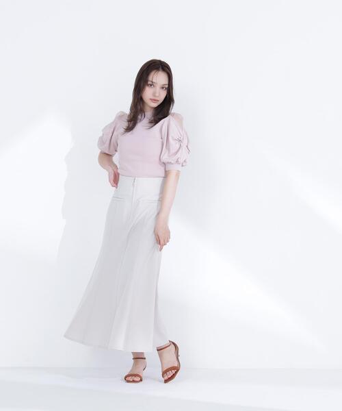 NATURAL BEAUTY BASIC(ナチュラルビューティーベーシック)の「【PS/低身長サイズ】フロントジップマーメイドスカート(スカート・レディース・ベージュ/ブラウン・P/S/MEDIUM)」の4枚目の写真