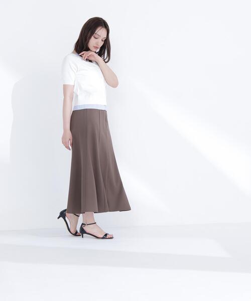 NATURAL BEAUTY BASIC(ナチュラルビューティーベーシック)の「【PS/低身長サイズ】フロントジップマーメイドスカート(スカート・レディース・ベージュ/ブラウン・P/S/MEDIUM)」の19枚目の写真