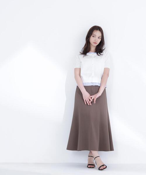 NATURAL BEAUTY BASIC(ナチュラルビューティーベーシック)の「【PS/低身長サイズ】フロントジップマーメイドスカート(スカート・レディース・ベージュ/ブラウン・P/S/MEDIUM)」の18枚目の写真
