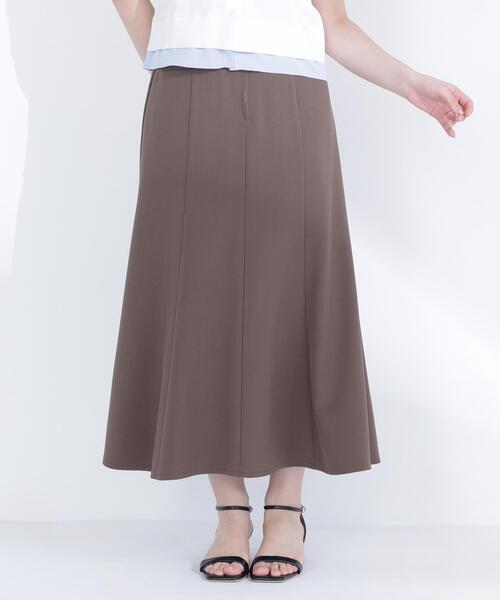 NATURAL BEAUTY BASIC(ナチュラルビューティーベーシック)の「【PS/低身長サイズ】フロントジップマーメイドスカート(スカート・レディース・ベージュ/ブラウン・P/S/MEDIUM)」の12枚目の写真
