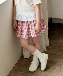 aimoha（アイモハ）の「【aimoha-KIDS-】フラワーガーデン フレアショートパンツ (SS)（その他パンツ）」