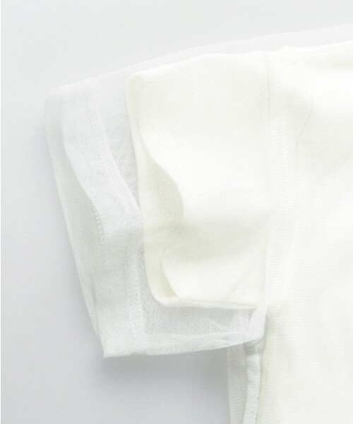 BRANSHES(ブランシェス)の「チュールドッキング半袖Tシャツ(Tシャツ/カットソー・キッズ・ブラック/アイボリー・140/150/110/100/120/130)」の9枚目の写真