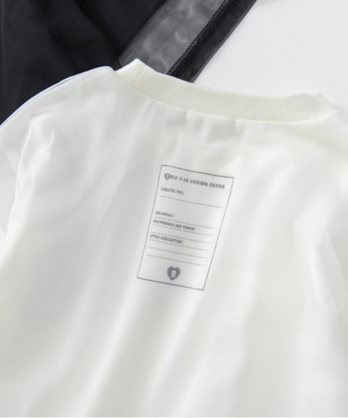 BRANSHES(ブランシェス)の「チュールドッキング半袖Tシャツ(Tシャツ/カットソー・キッズ・ブラック/アイボリー・140/150/110/100/120/130)」の20枚目の写真