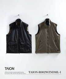 【TAION(タイオン)】〈ユニセックス〉ノンダウン ミリタリー リバーシブル ハイネック ベスト