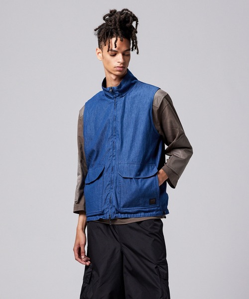 TAION（タイオン）の「【TAION(タイオン)】〈ユニセックス〉ノンダウン ミリタリー リバーシブル ハイネック ベスト（ベスト・メンズ・ダークオリーブ/ブラック/ダークグリーン系・2XL/XL/L/M/S/XS）」の13枚目の写真