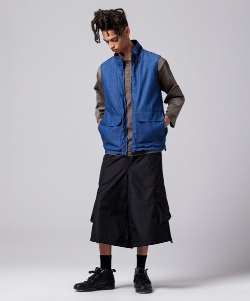 TAION（タイオン）の「【TAION(タイオン)】〈ユニセックス〉ノンダウン ミリタリー リバーシブル ハイネック ベスト（ベスト・メンズ・ダークオリーブ/ブラック/ダークグリーン系・2XL/XL/L/M/S/XS）」の14枚目の写真