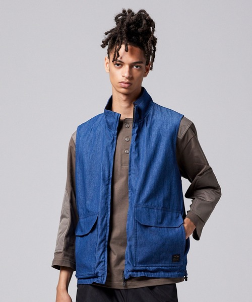 TAION（タイオン）の「【TAION(タイオン)】〈ユニセックス〉ノンダウン ミリタリー リバーシブル ハイネック ベスト（ベスト・メンズ・ダークオリーブ/ブラック/ダークグリーン系・2XL/XL/L/M/S/XS）」の15枚目の写真