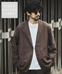 FREAK'S STORE | LINEN COTTON JACKET/リネンコットン テーラードジャケット【セットアップ対応】(テーラードジャケット)