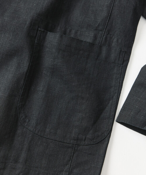 FREAK'S STORE（フリークスストア）の「LINEN COTTON JACKET/リネンコットン テーラードジャケット【セットアップ対応】（テーラードジャケット・メンズ・ブラウン/チャコールグレー/ホワイト/ブラック・LARGE/MEDIUM）」の22枚目の写真