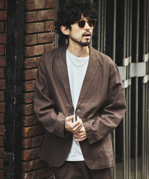 LINEN COTTON JACKET/リネンコットン テーラードジャケット【セットアップ対応】