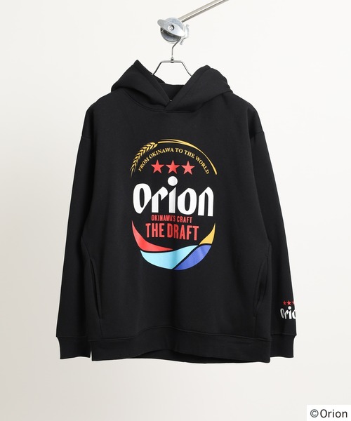 FUNALIVE(ファンアライブ)の「orion オリオン ビール 裏起毛パーカー(パーカー・メンズ・ネイビー/杢グレー/ブラック/ホワイト・M/L/LL)」の7枚目の写真