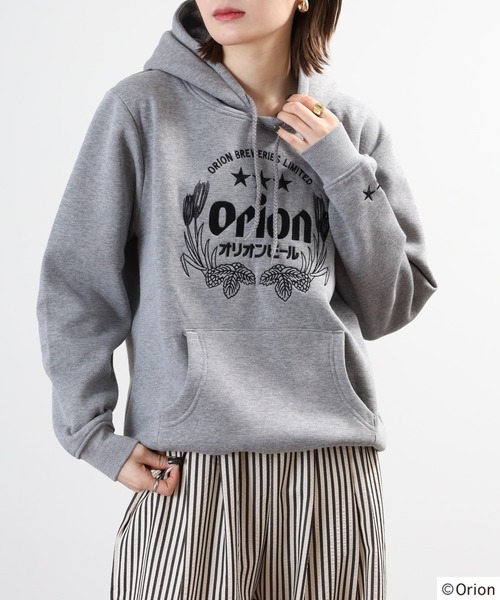 FUNALIVE(ファンアライブ)の「orion オリオン ビール 裏起毛パーカー(パーカー・メンズ・ネイビー/杢グレー/ブラック/ホワイト・M/L/LL)」の20枚目の写真
