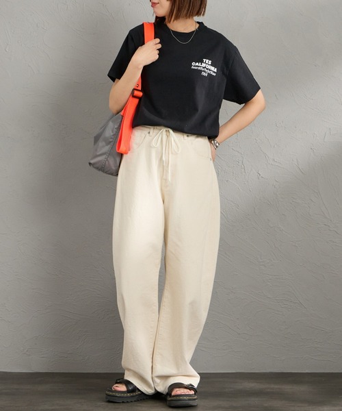 The Endless Summer（エンドレスサマー）の「[The Endless Summer/エンドレスサマー] 別注 バックロゴプリントTシャツ（Tシャツ/カットソー・レディース・ホワイト/ピンク/ブラック・S/M/L/XL）」の15枚目の写真