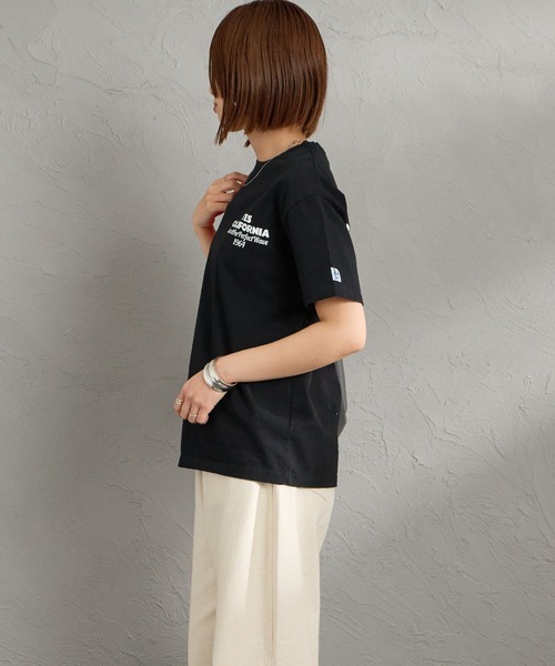 The Endless Summer（エンドレスサマー）の「[The Endless Summer/エンドレスサマー] 別注 バックロゴプリントTシャツ（Tシャツ/カットソー・レディース・ホワイト/ピンク/ブラック・S/M/L/XL）」の18枚目の写真