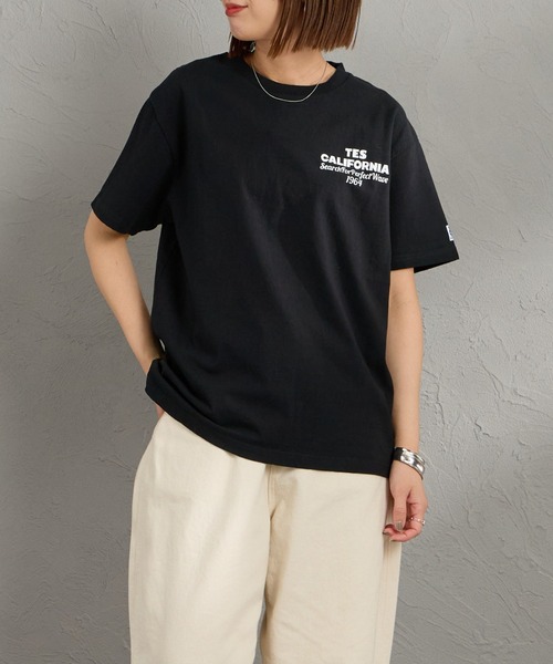 The Endless Summer（エンドレスサマー）の「[The Endless Summer/エンドレスサマー] 別注 バックロゴプリントTシャツ（Tシャツ/カットソー・レディース・ホワイト/ピンク/ブラック・S/M/L/XL）」の20枚目の写真