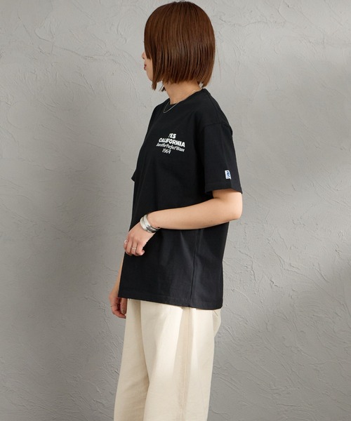 The Endless Summer（エンドレスサマー）の「[The Endless Summer/エンドレスサマー] 別注 バックロゴプリントTシャツ（Tシャツ/カットソー・レディース・ホワイト/ピンク/ブラック・S/M/L/XL）」の21枚目の写真