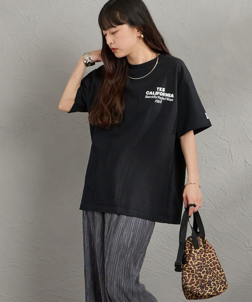 The Endless Summer（エンドレスサマー）の「[The Endless Summer/エンドレスサマー] 別注 バックロゴプリントTシャツ（Tシャツ/カットソー・レディース・ホワイト/ピンク/ブラック・S/M/L/XL）」の10枚目の写真