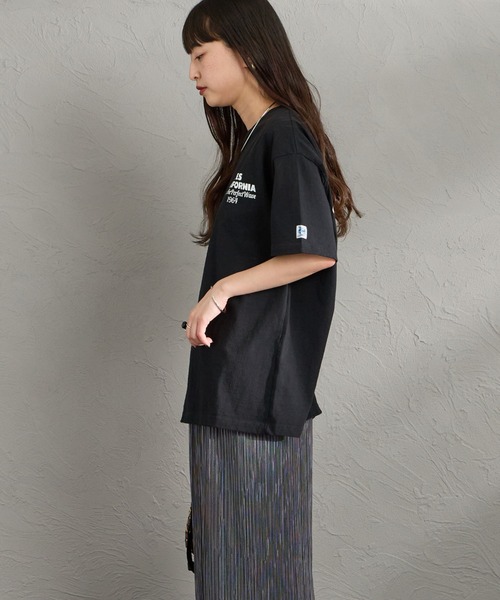 The Endless Summer（エンドレスサマー）の「[The Endless Summer/エンドレスサマー] 別注 バックロゴプリントTシャツ（Tシャツ/カットソー・レディース・ホワイト/ピンク/ブラック・S/M/L/XL）」の11枚目の写真