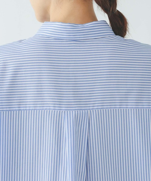 GLOBAL WORK（グローバルワーク）の「切り替えレースシャツ/637916（シャツ/ブラウス・レディース・ホワイト/ライトブルー・SHORT/REGULAR）」の16枚目の写真